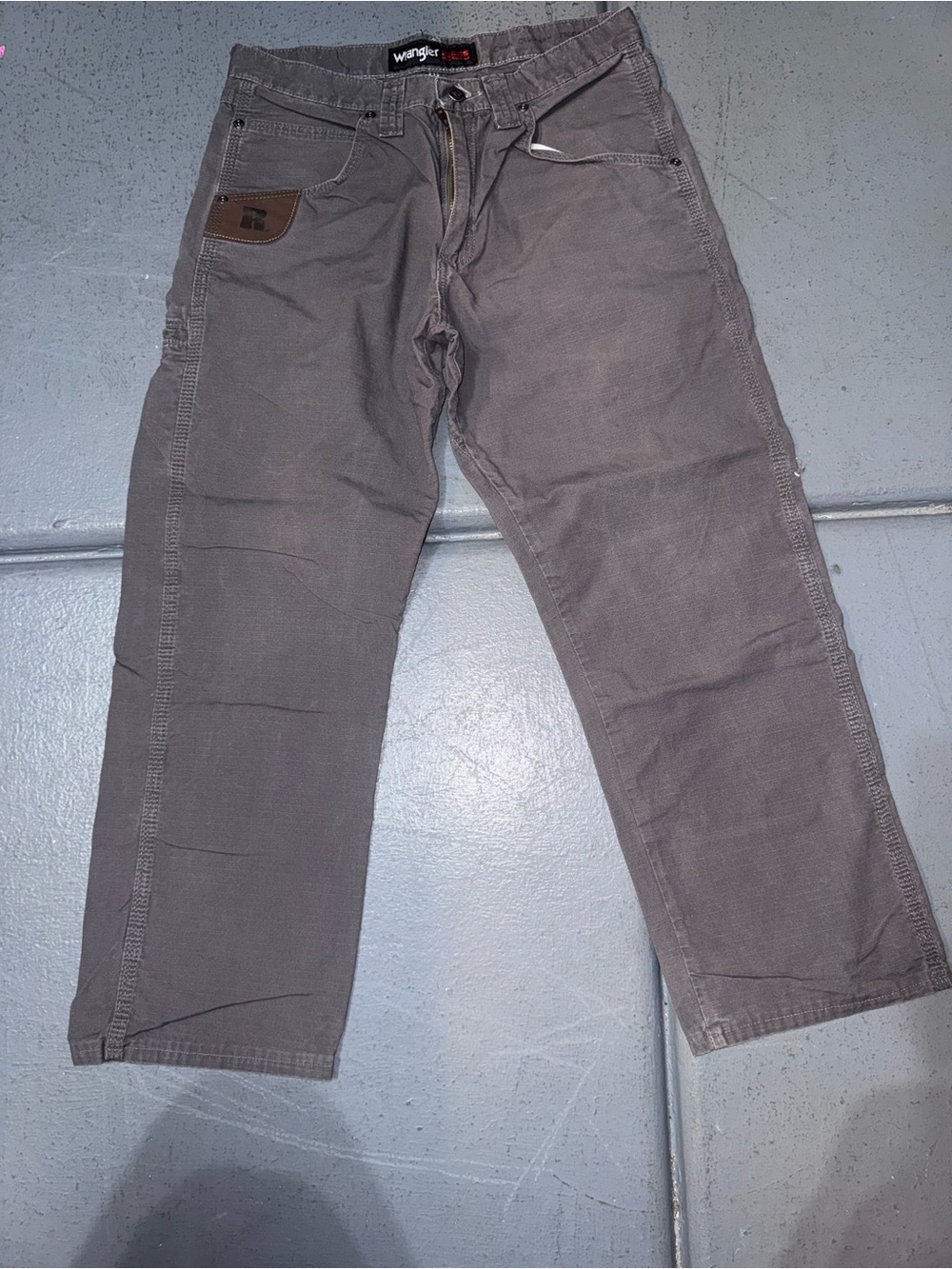 Wrangler RIGGS Workwear Men’s 30x30 Carpenter Pants Gray Utility Work Y2K